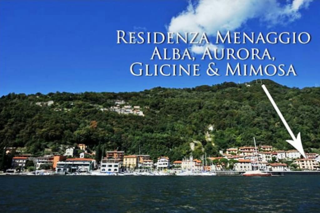 Location of the residence seen from the water