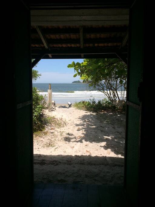 Praia vista da casa