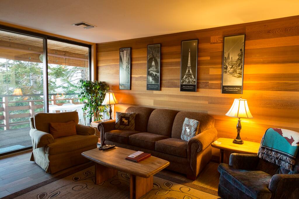 Living room with Queen Sofa sleeper