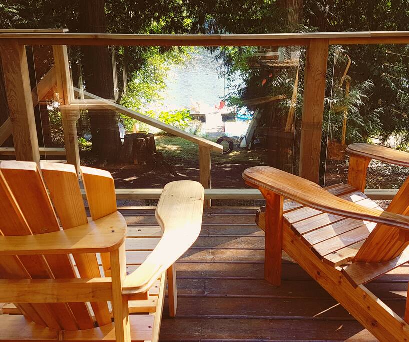 Deck view of the dock