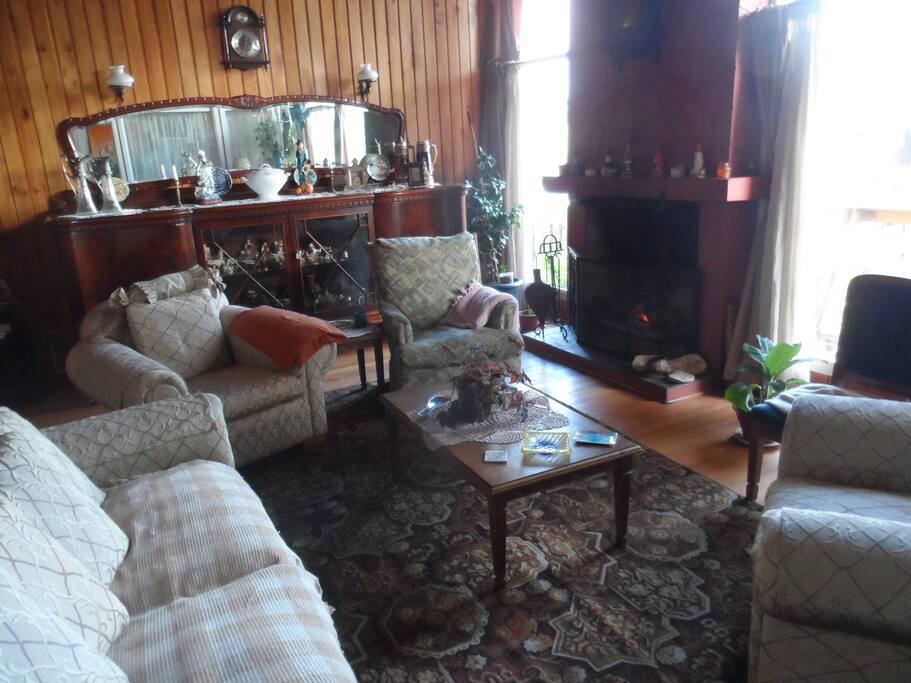 living y chimenea hogar