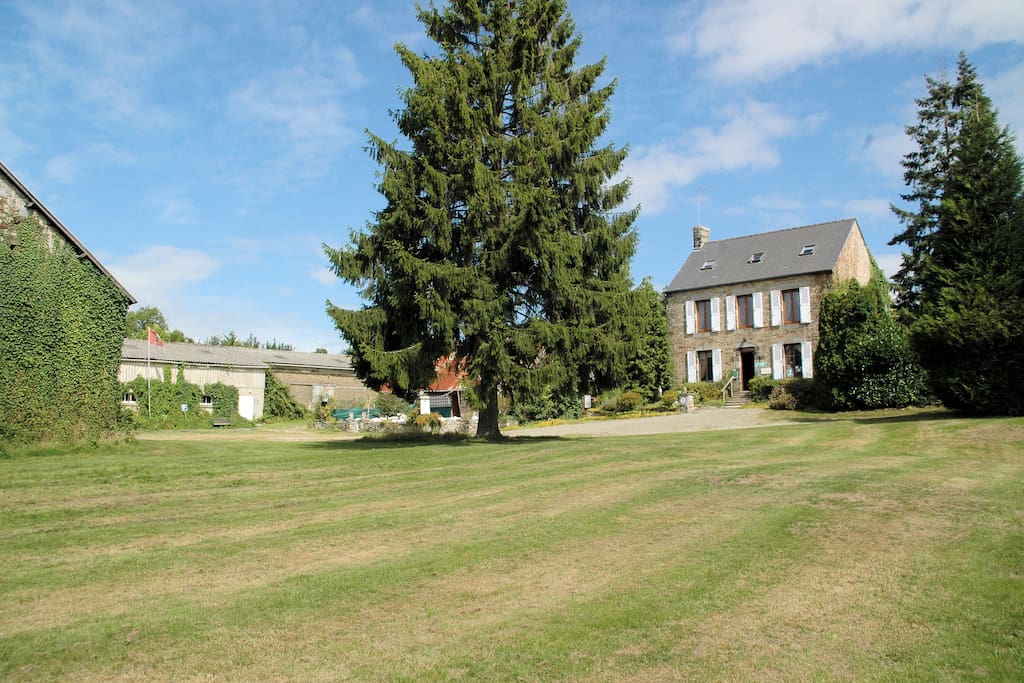 Our home, and our licenced snack bar / terrace area with parking