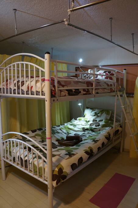 Comfortable bunk bed ☆ wi-fi there ☆