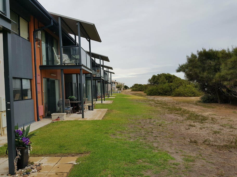 looking south from the front patio