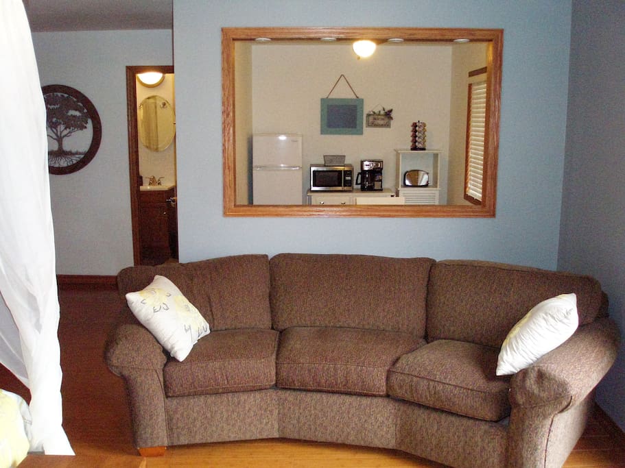 Comfy couch to relax and watch TV