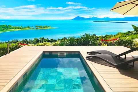 ★ Sea & Golf View★ with Private Pool on Le Morne