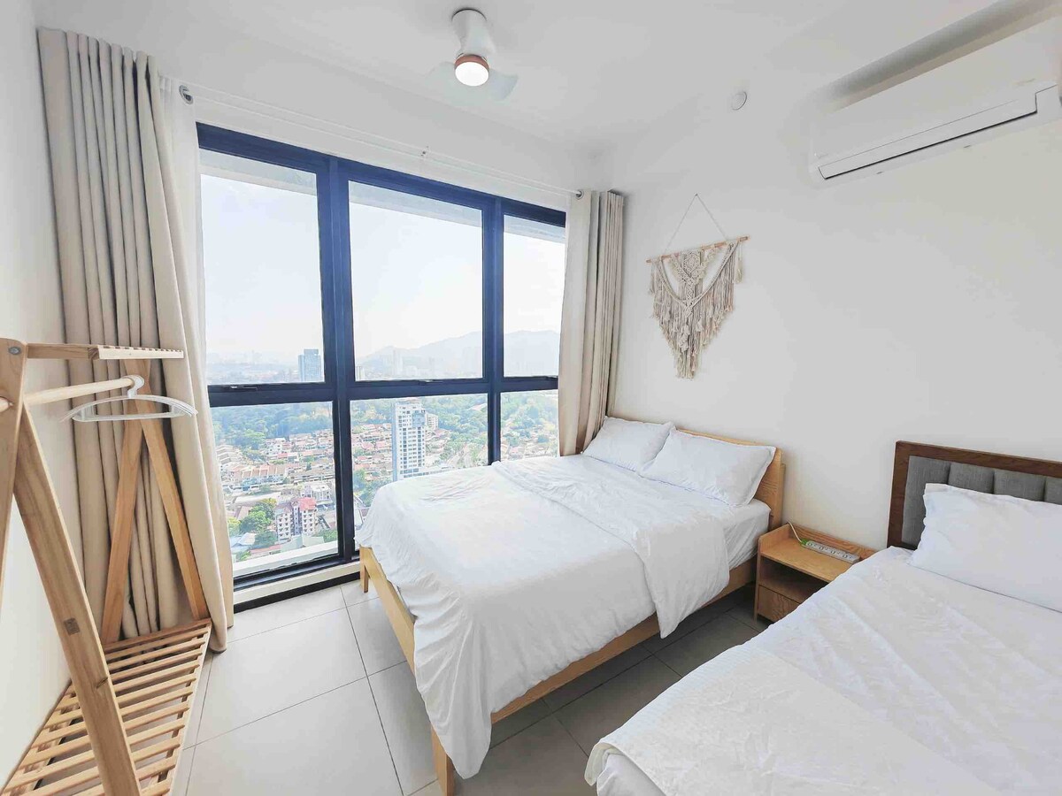 Chumba cha 2, furahia mwonekano wa usiku usio na kifani na ufurahie mwangaza wa kwanza wa asubuhi