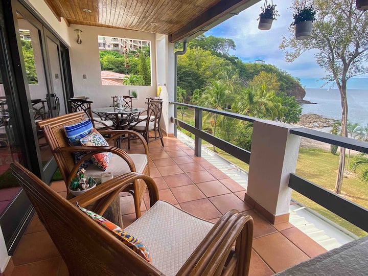 Beach front condo with semi private beach Condominiums for Rent in