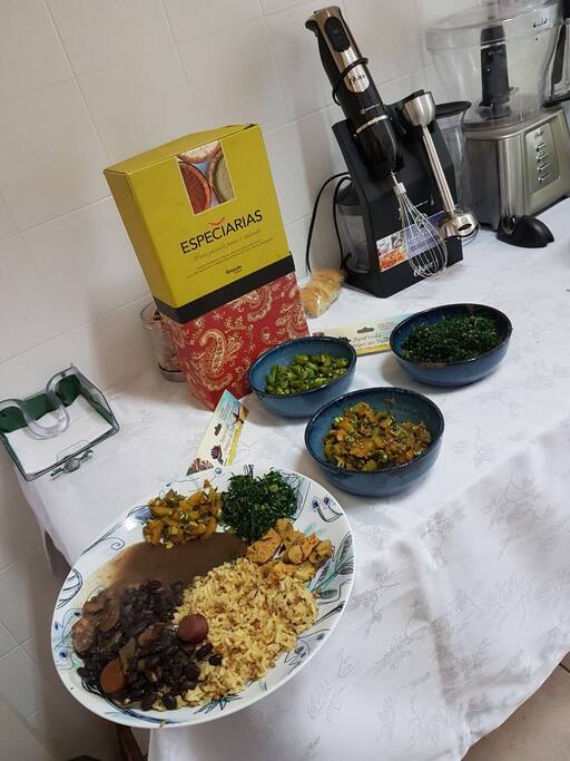 Posso servir almoço vegetariano ou vegano, sou terapeuta Ayurveda