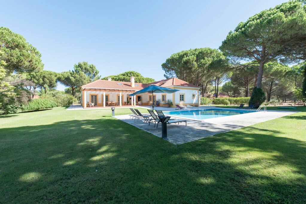 The villa with pool