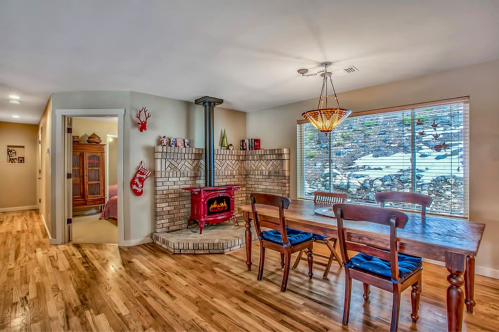 Fireside dining