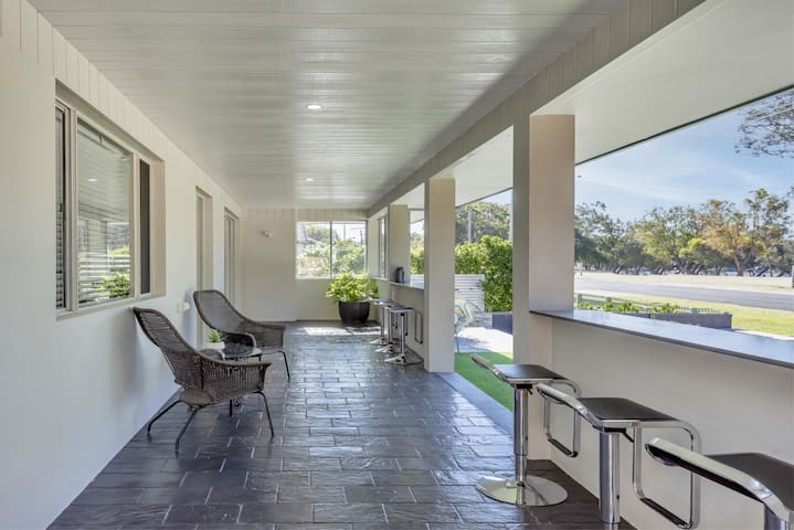 Absolute riverfront modern home, private jetty. gallery image 2