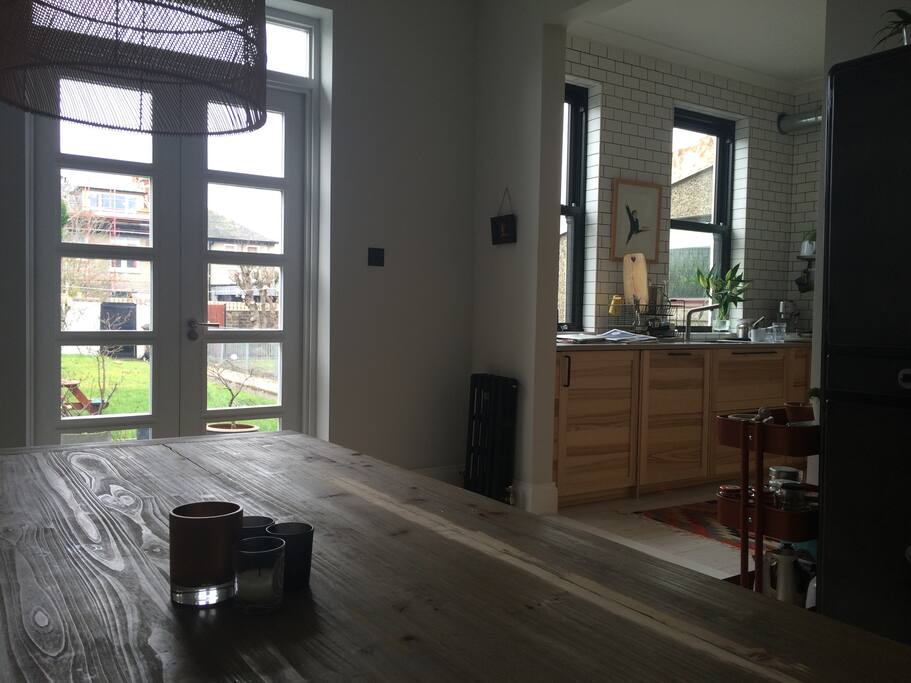 View to garden from Kitchen/Dining