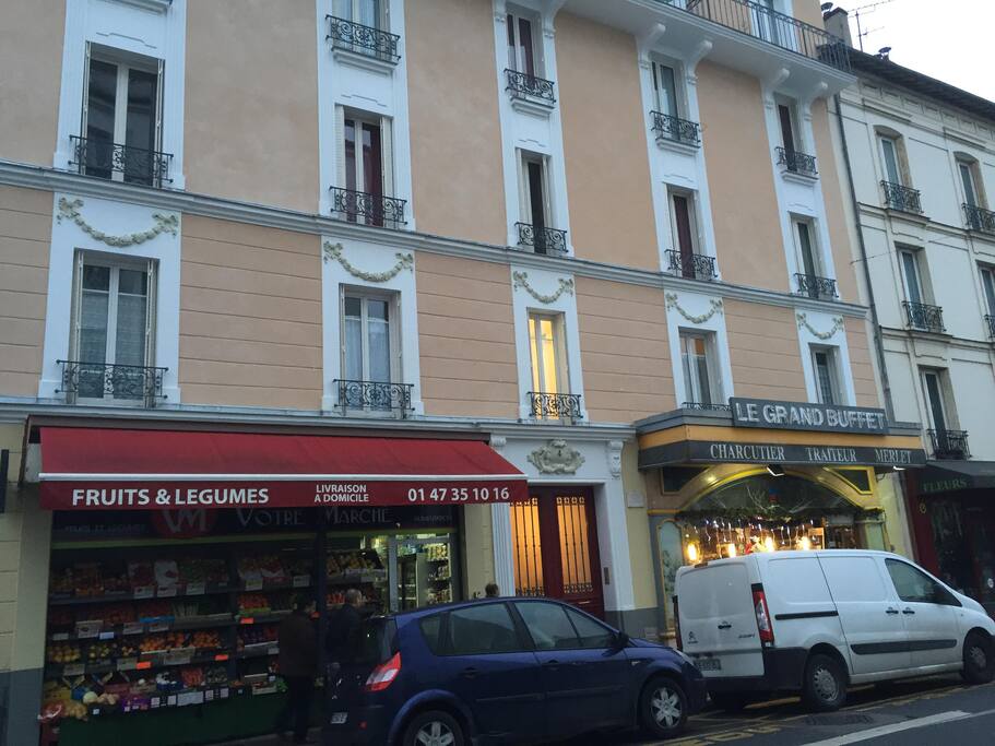 Mon immeuble (je suis au 2ème étage sans ascenseur)