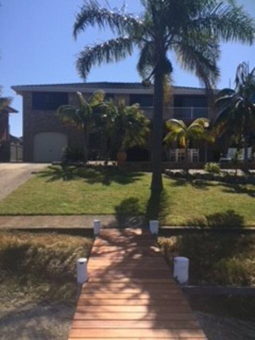 Looking back at the house form the jetty