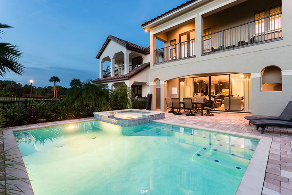 Take a dip in your private pool at any time of the day