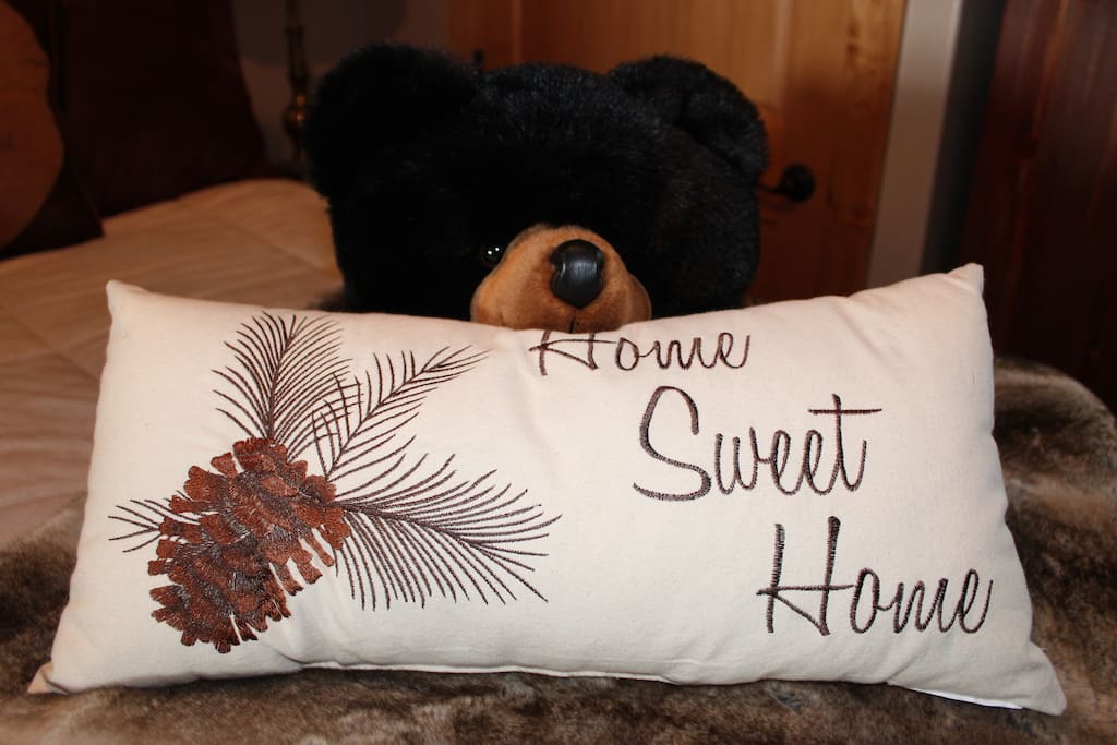 The pillow says it all