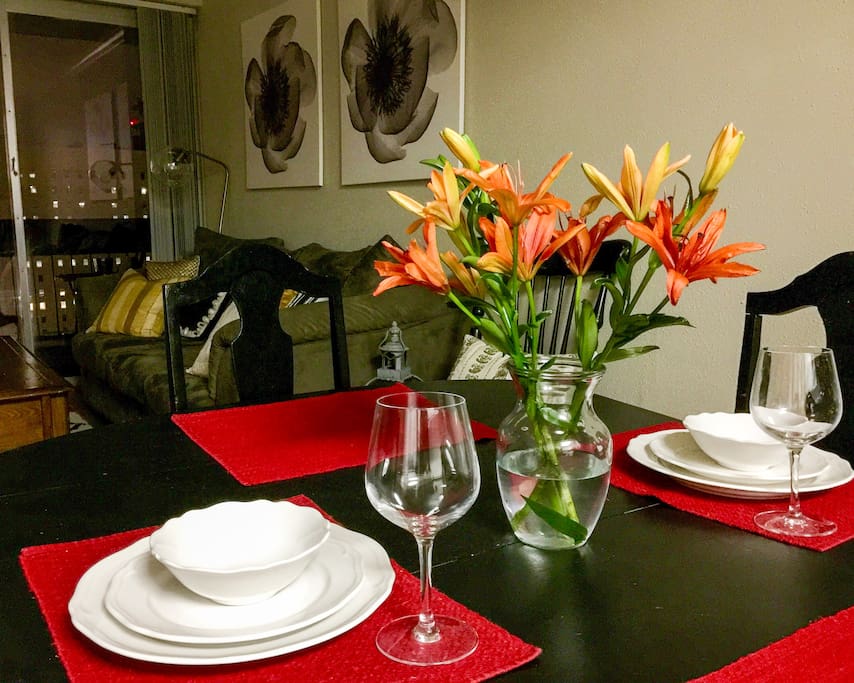 Dining area for four