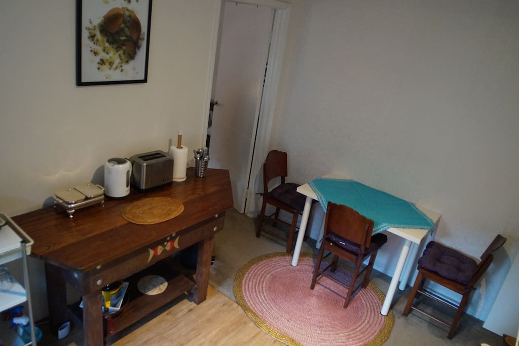 Well equipped kitchenette and dining area.