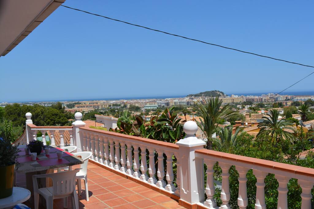 Vue panoramique de la terrasse