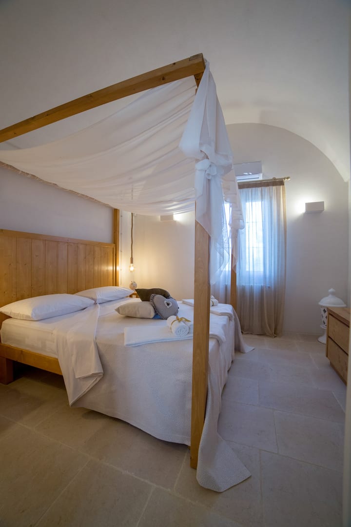 double bedroom in the main villa