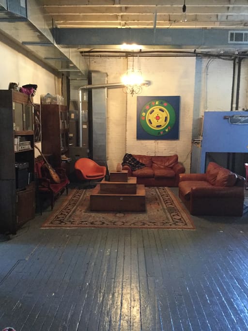 The two leather sofa's available to sleep