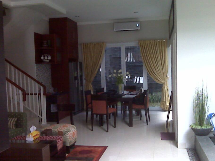 living room & dining room