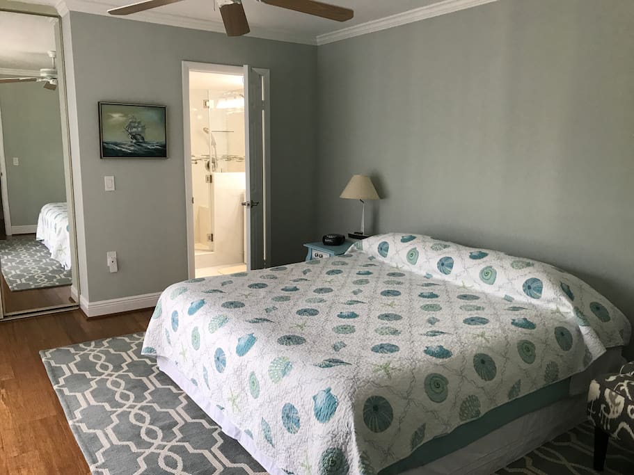 Master bedroom,king bed w/ walking closet