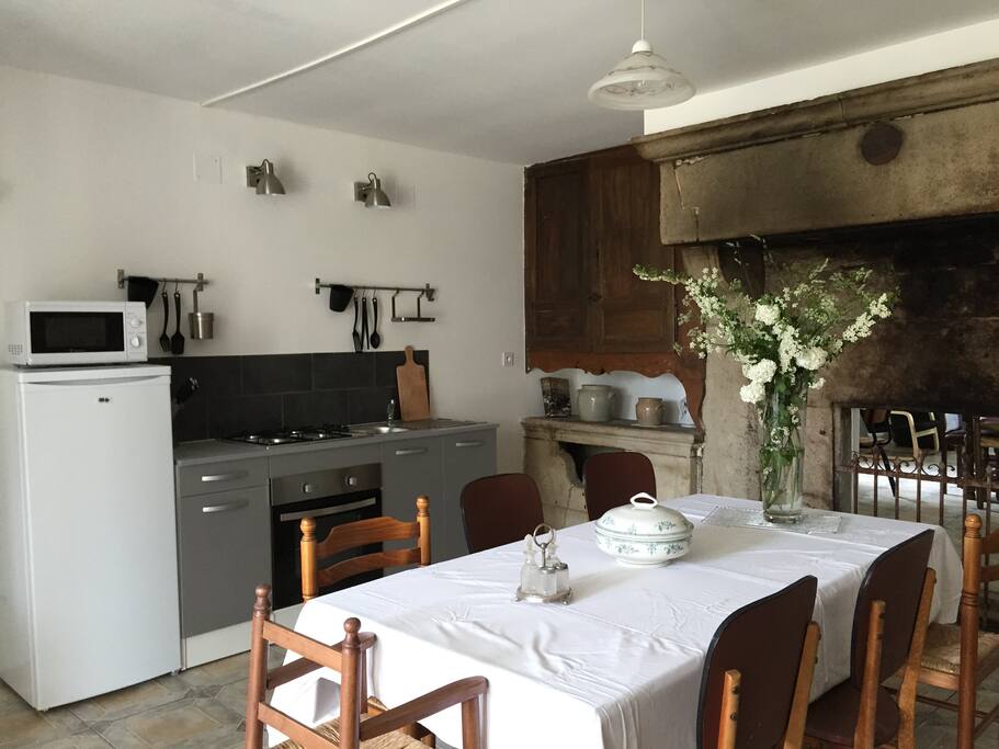 big authentic kitchen