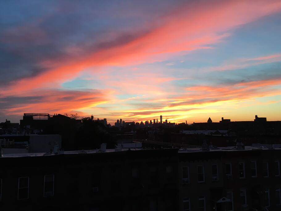 Insane sunset views from the balcony