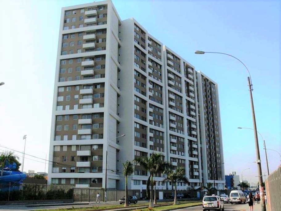 Exterior side of the condo
