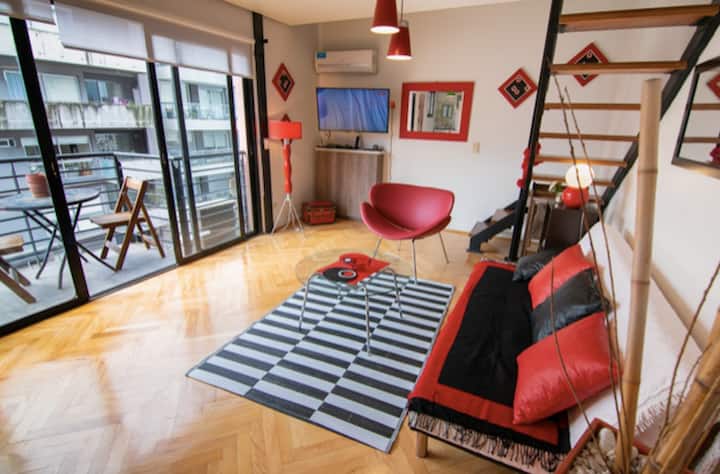 Apartamento duplex de 1 quarto em Colegiales