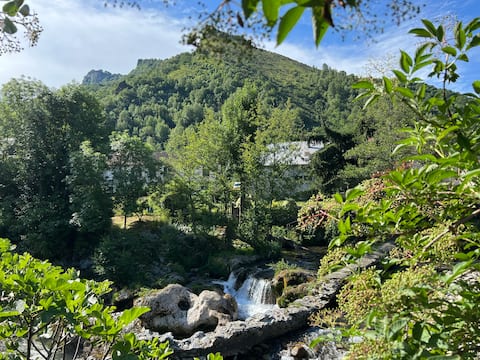 Small house by the river