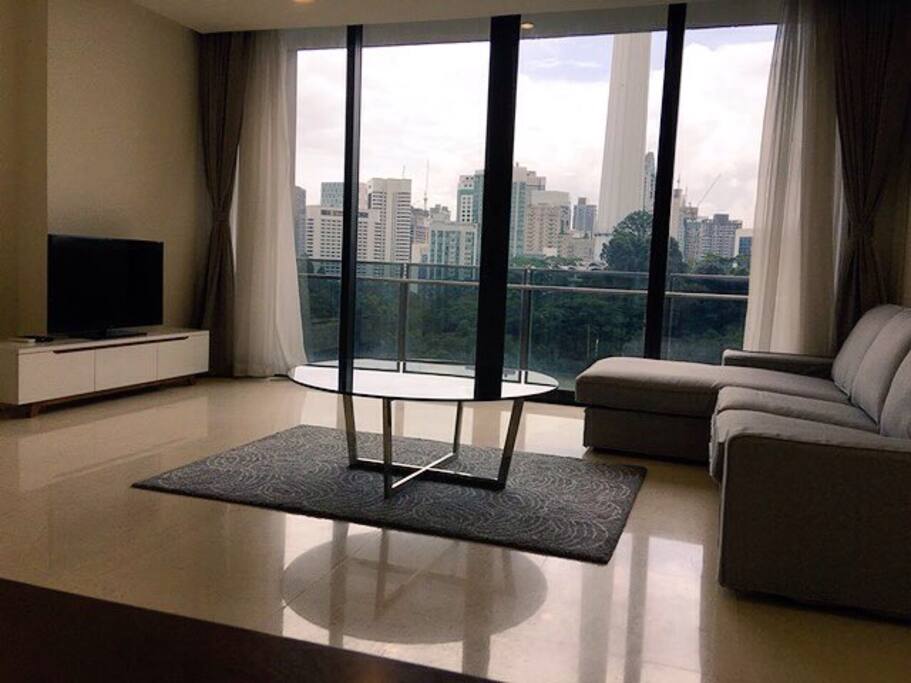 Living room complete with TV, Wifi, telephone, aircond.