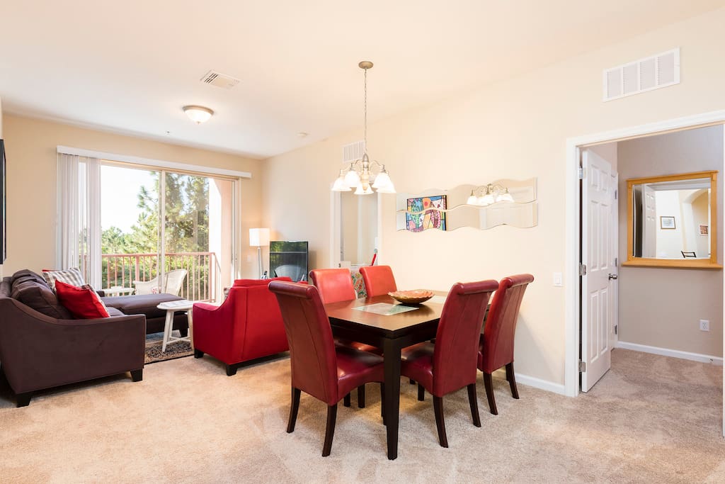 living room & dining table