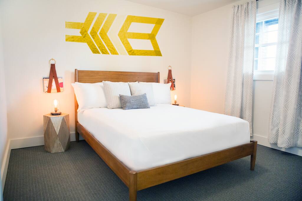 Plush King-sized bed