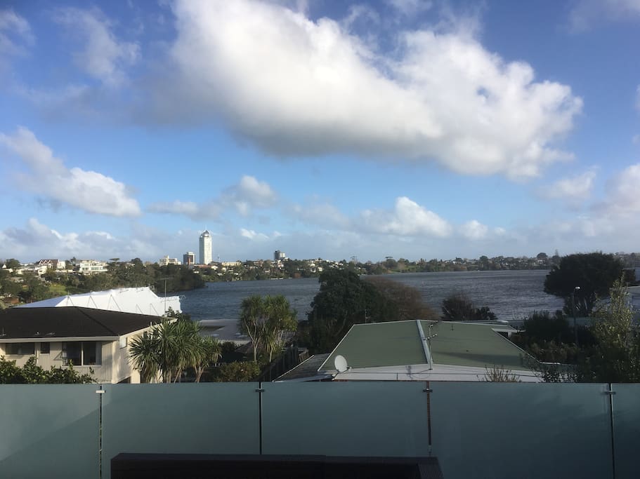 View of Lake Pupuke, looking west.