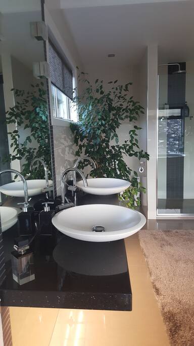 A five metre luxury tile and granite spa bathroom......relax and enjoy your spa experience....