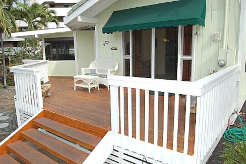 relax on your front deck ,
BOOGIE boards for the beach park juts 50 yards over to the left