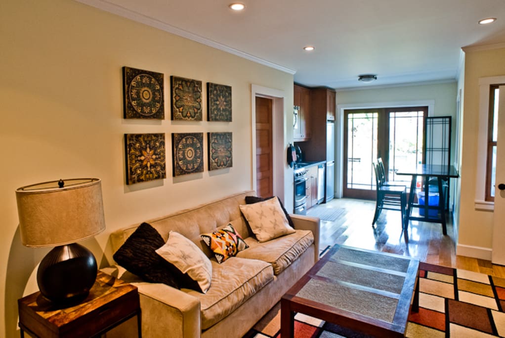 Living Room into Kitchen
