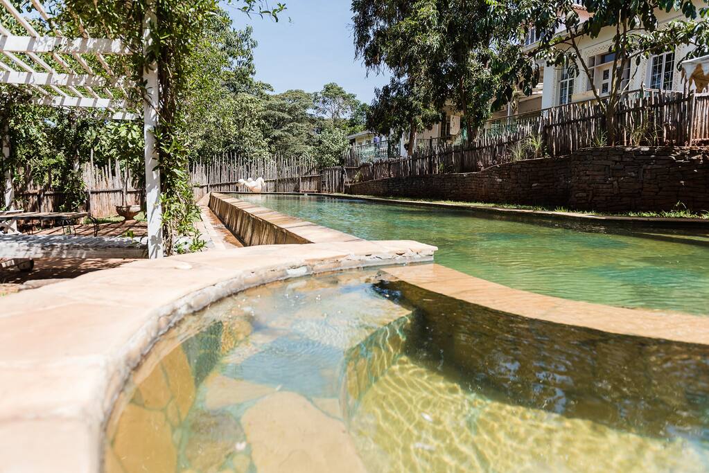 The pool side