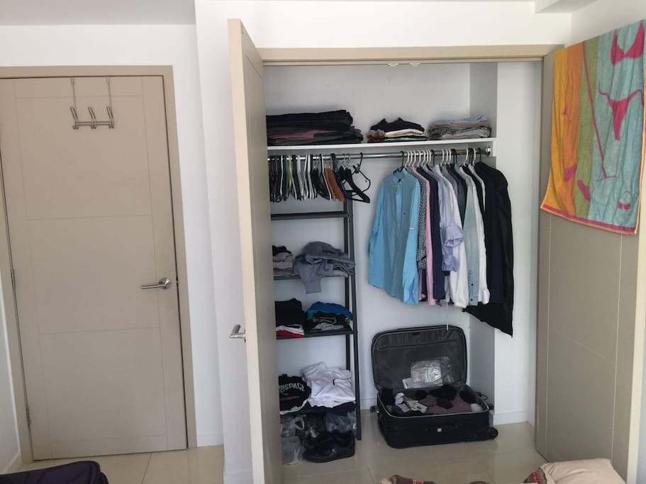 wardrobe next to entrance