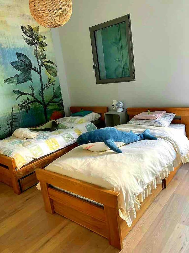 Bedroom number 2, 2 beds 90 X 190 cm