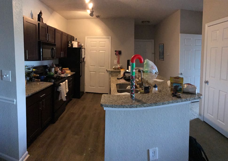 Kitchen appliances and equipment/silverware is open for use.