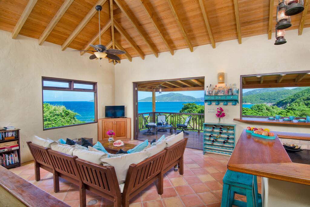 Beautiful views from the living area an kitchen