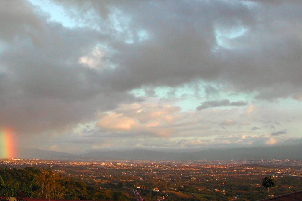 Rainbow over San Jose Valley from front porch