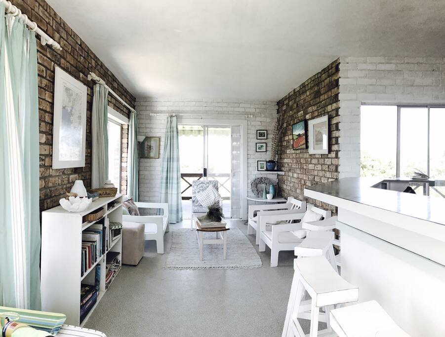 Sit at the bar and watch the woman do all the work. This house is interested, rustic and very laid back.