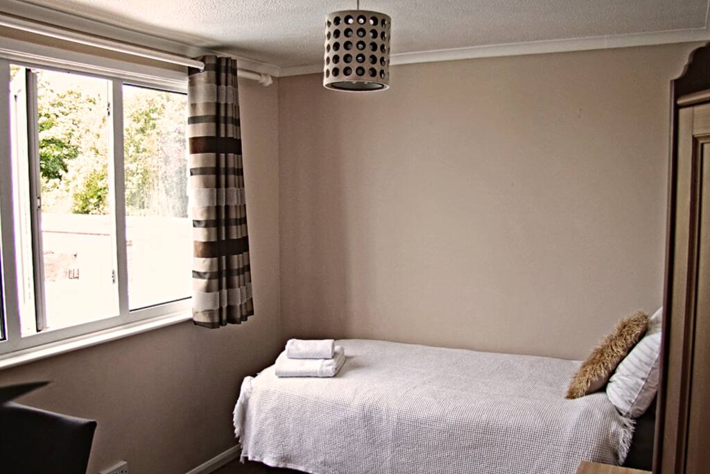 Your room: comfortable single bed