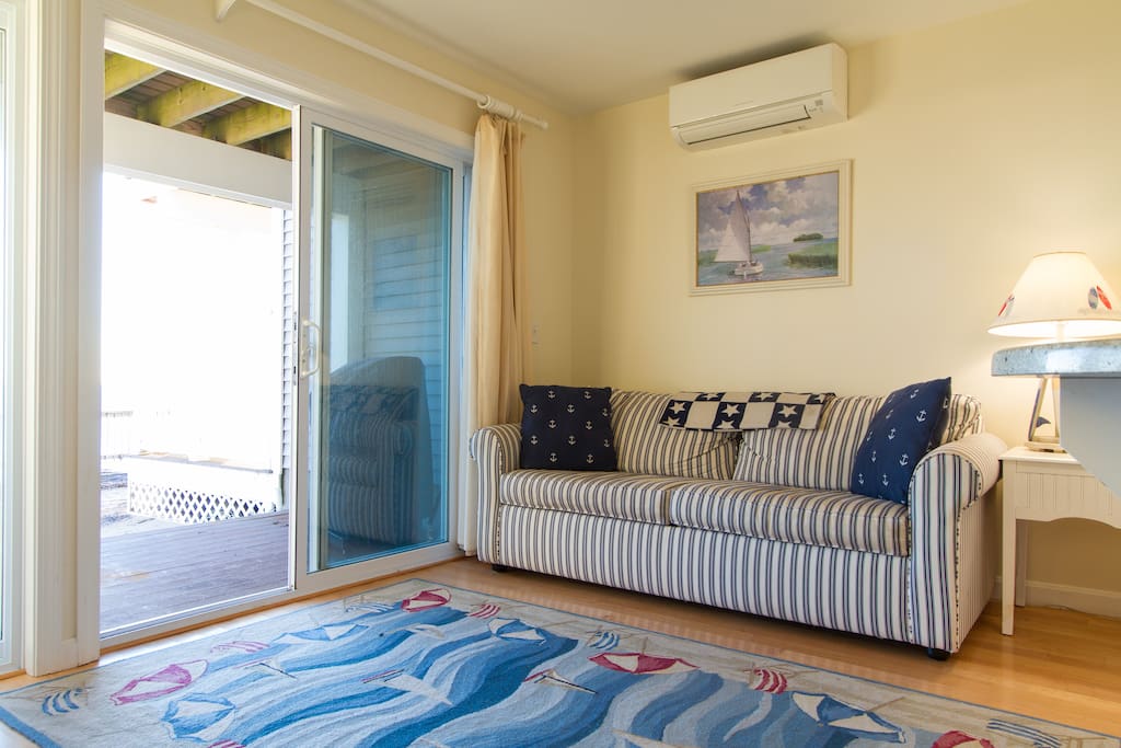 Wake up to a view of the bay on the sleeper sofa!