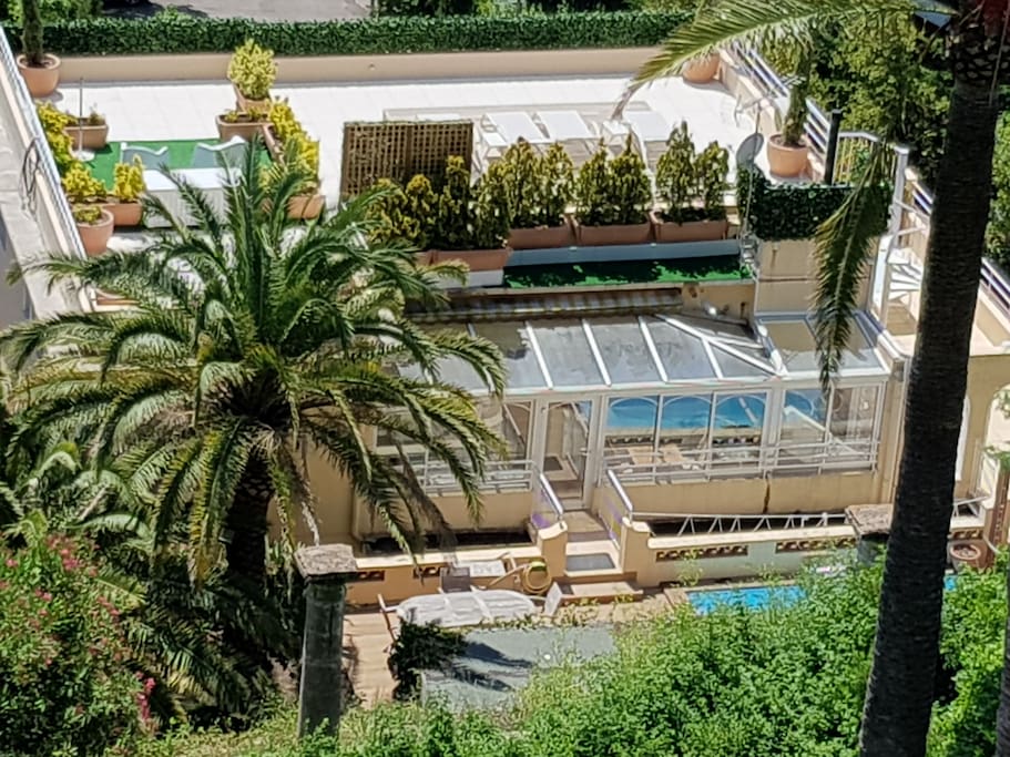 Vue aérienne site de la Villa Quiétude
